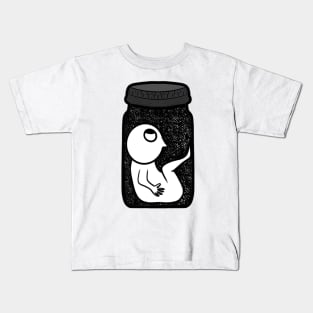 Man in space jar Kids T-Shirt